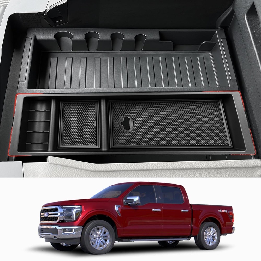 Center Console Organizer Tray Fit For Ford 2017-2021 2022 F250 F350 Super Duty