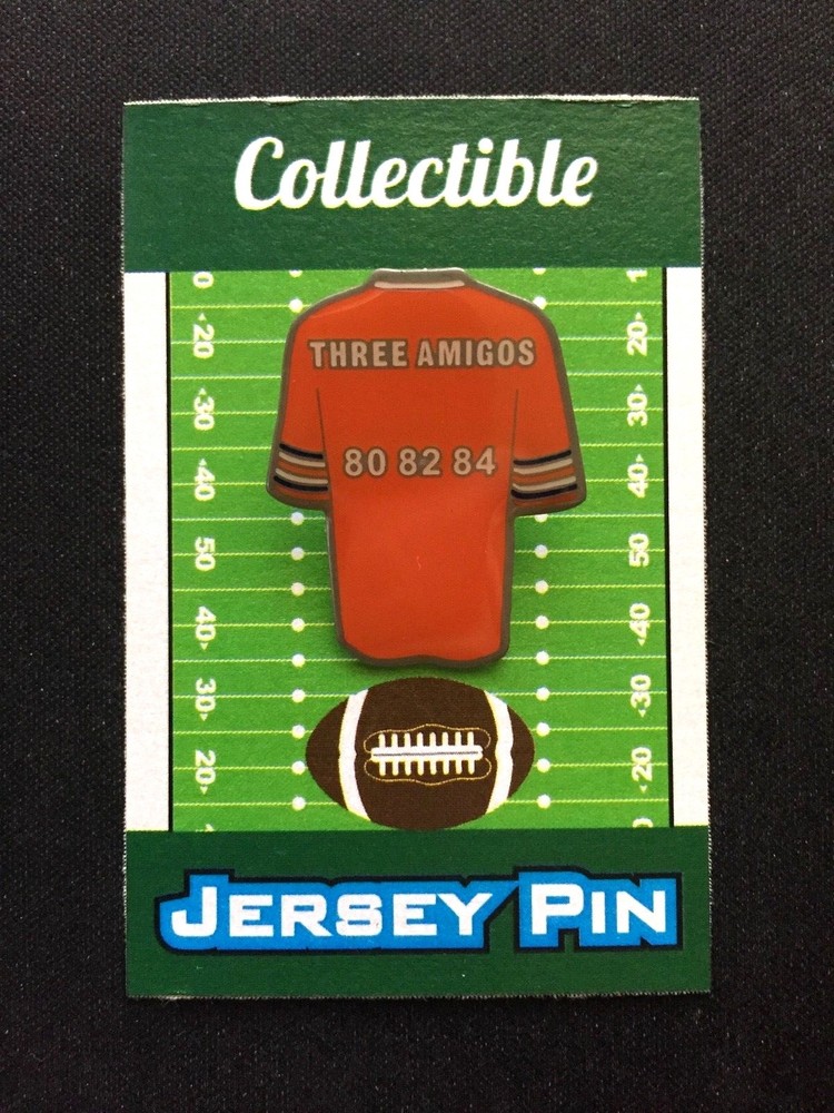 Denver Broncos Three Amigos jersey lapel pin collectible Mile High Legends