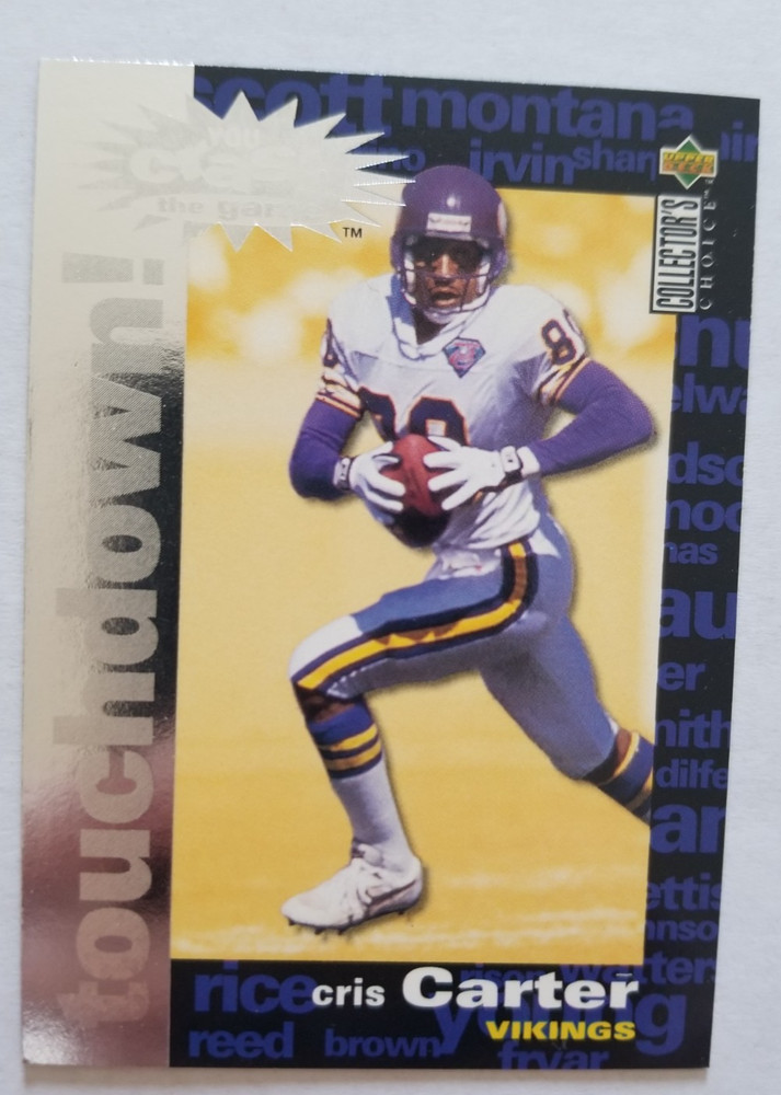 1995 Collector's Choice You Crash the Game Silver Touchdown #C21 Cris Carter