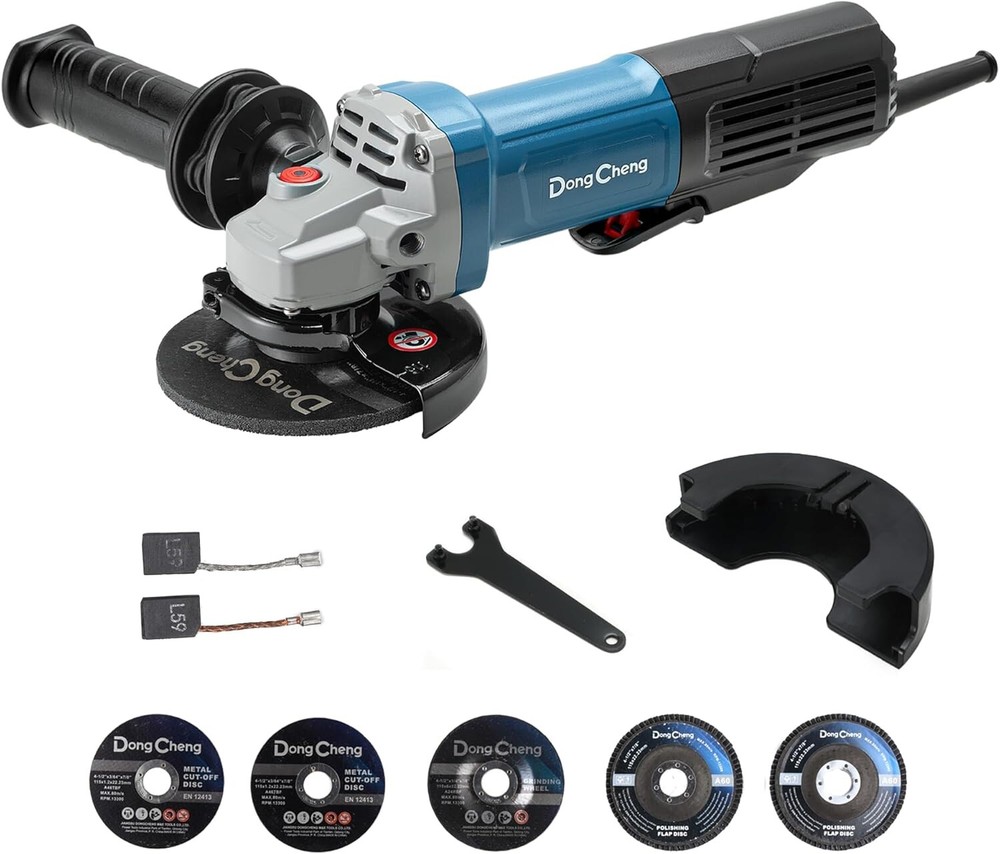 9.2 AMP Compact Angle Grinder with Essential Accessories