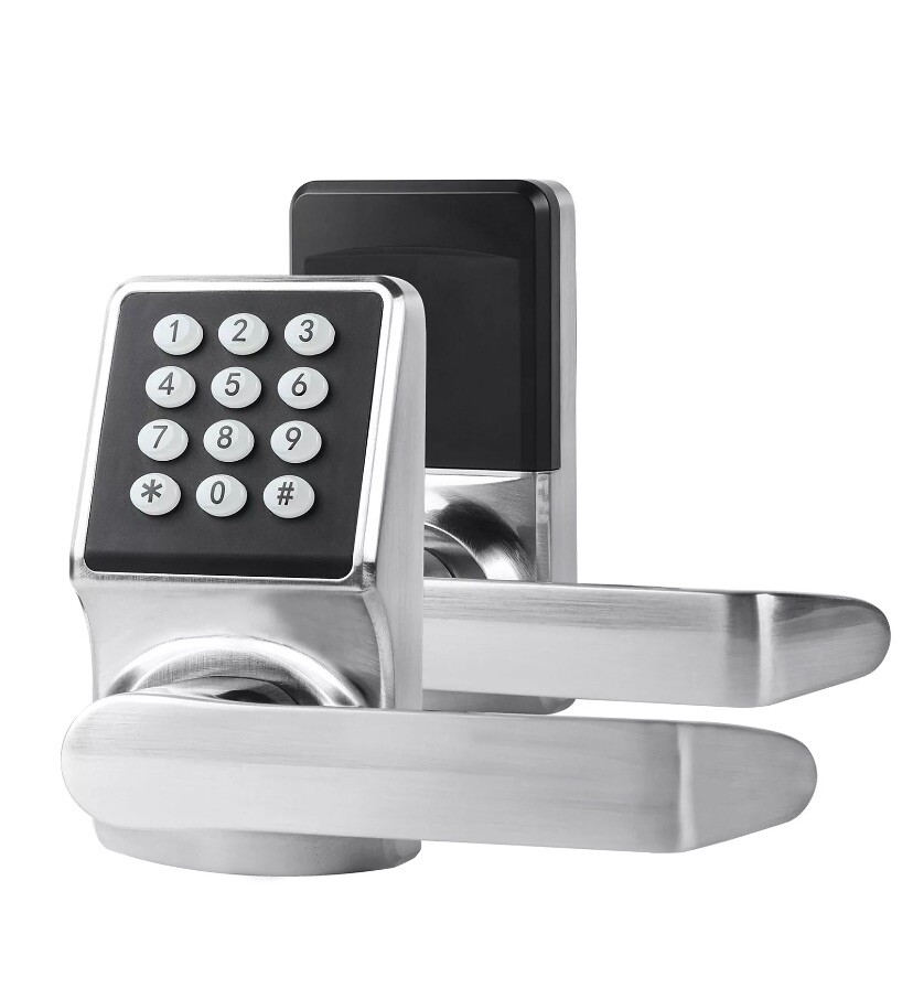 Smart Keypad Door Lock with Handle – Keyless Entry Digital Lock Set