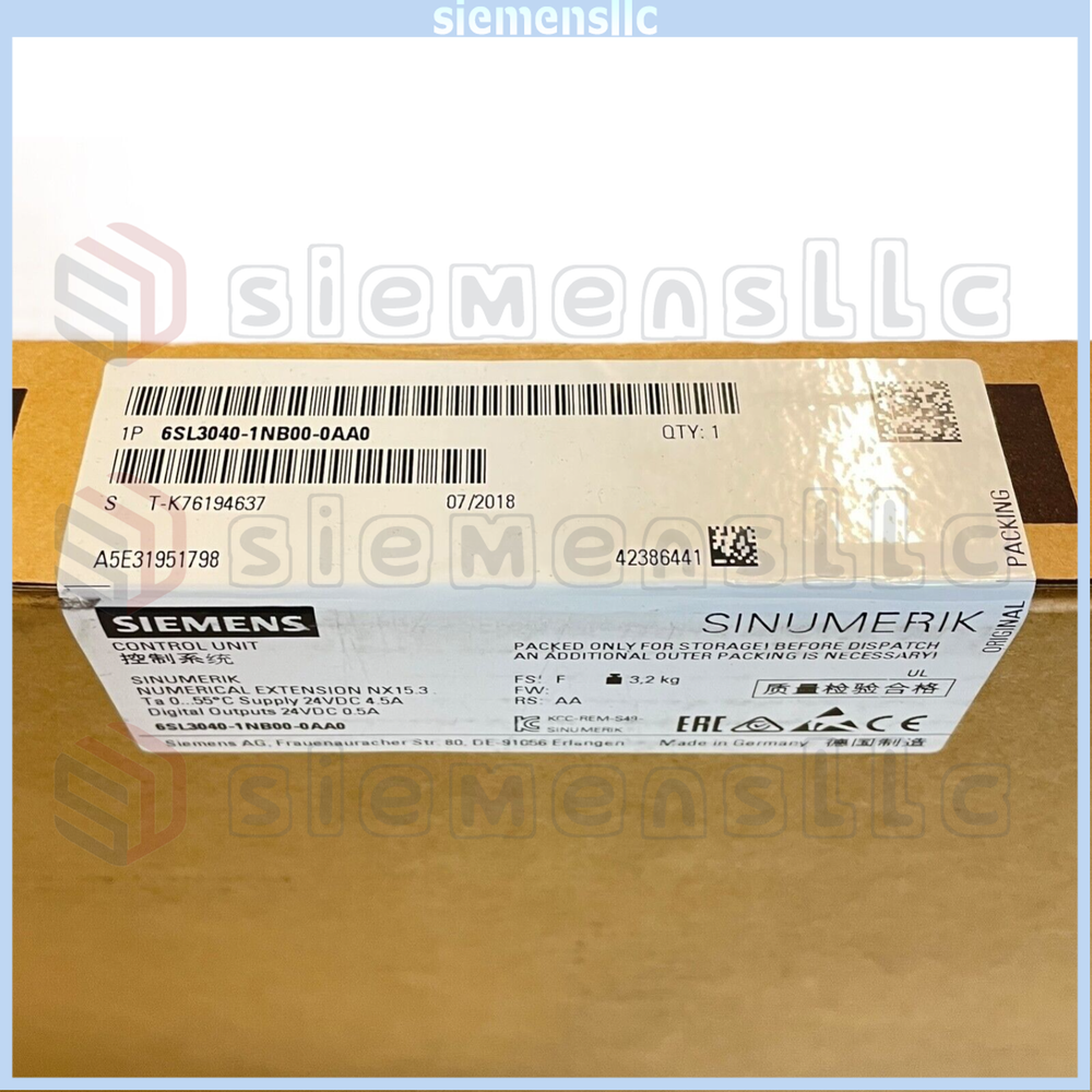 6SL3040-1NB00-0AA0 Siemens SINAMICS Extension Drive Control for SINUMERIK