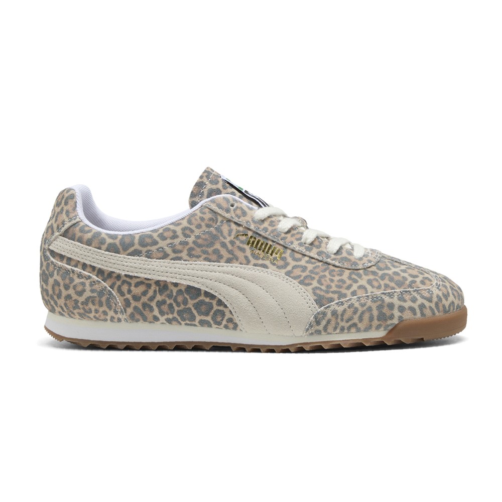 PUMA Arizona Leopard Print Lace Up  Womens Brown, Grey Sneakers Casual Shoes 403