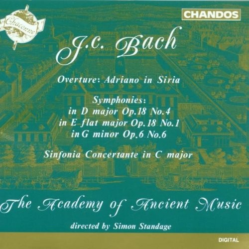 Bach, J.C.; Standage; Academy of A, Symphony (3)/Sinfonia Concertante/, audioCD