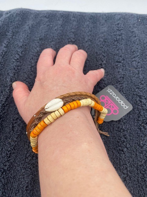 Paparazzi Beach Bounty Orange Urban Bracelet