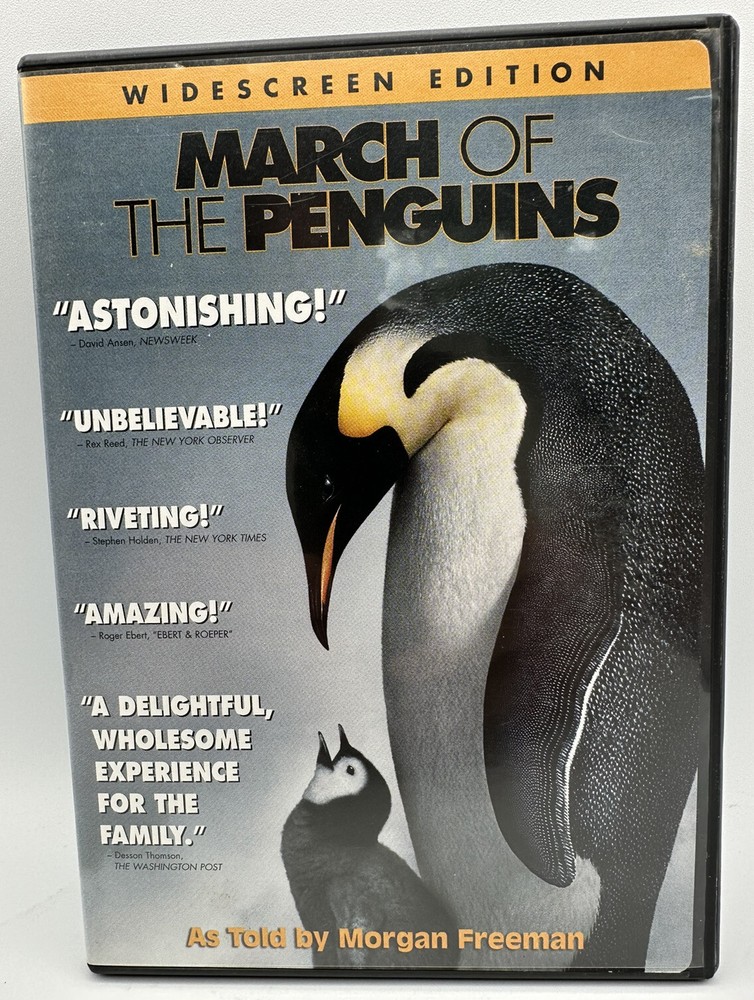 March Of The Penguins DVD Widescreen Edition Told By Morgan Freeman