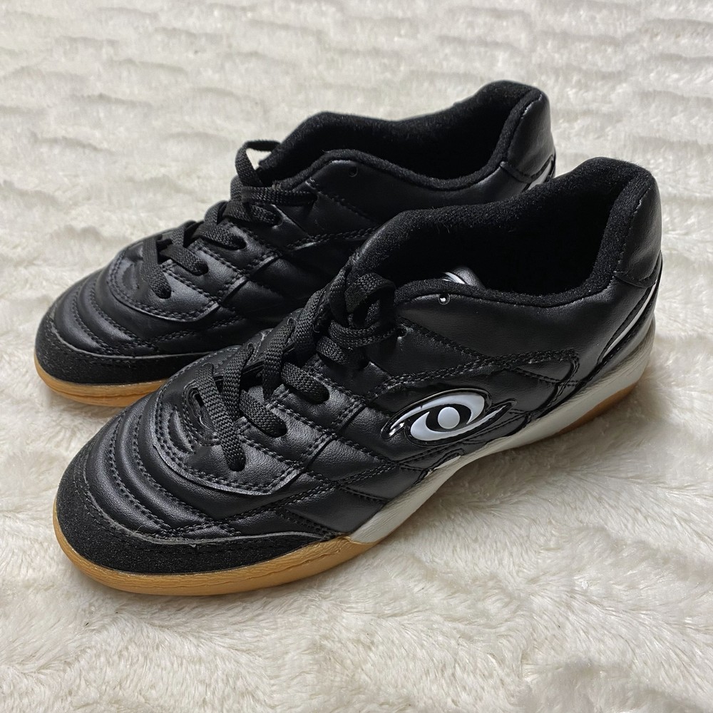 ACACIA Unisex Black Synthetic Lace-Up Low Top Comfort Football Shoes Size US 6-image