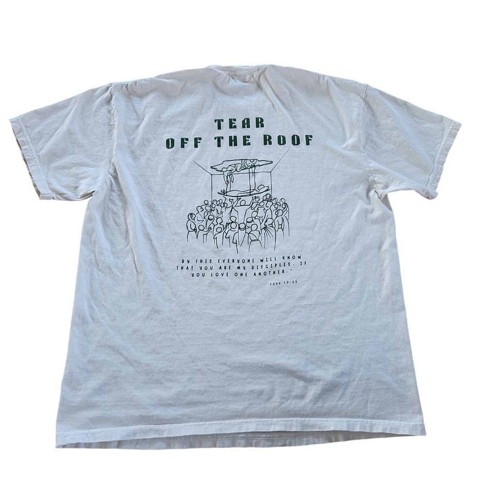 Vintage Y2K Better Together Shirt Mens Size XL Extra Large White Comfort Colors