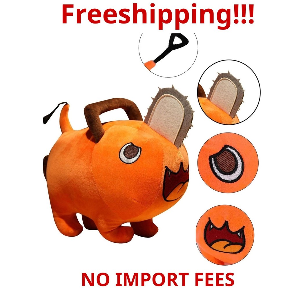 10'' Anime Chainsaw Man Pochita Plush Doll Toy Collection Figure Soft Decoration