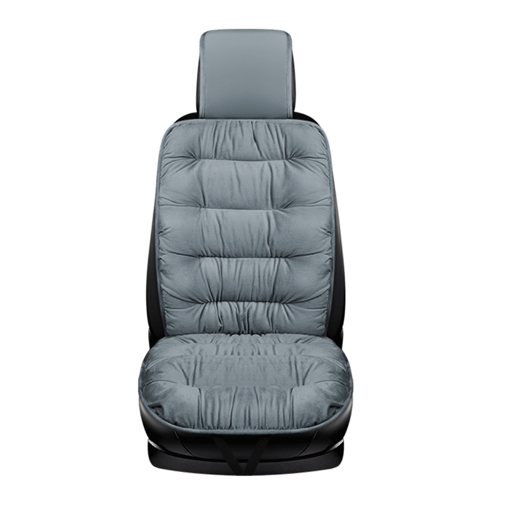 Heated Gray Car Seat Cushion Pad for SUV Truck Sedan  