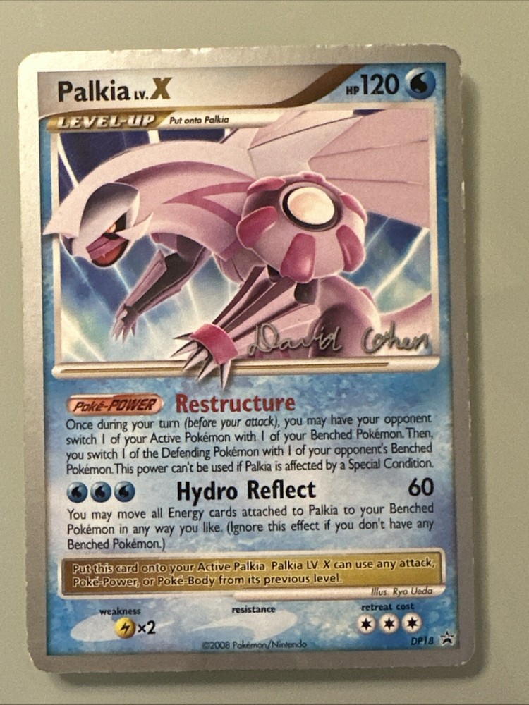 Palkia Lv X DP18 Holo Gold Black Star Promo