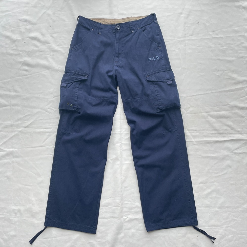 Fila Men's Cargo Pants Medium Size Comfortable Casual Style