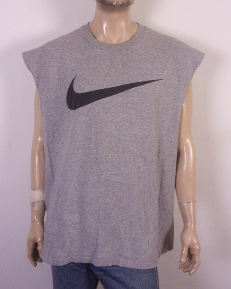 vintage 90s Nike USA Giant Center Swoosh Muscle T-Shirt Sleeveless sz XL