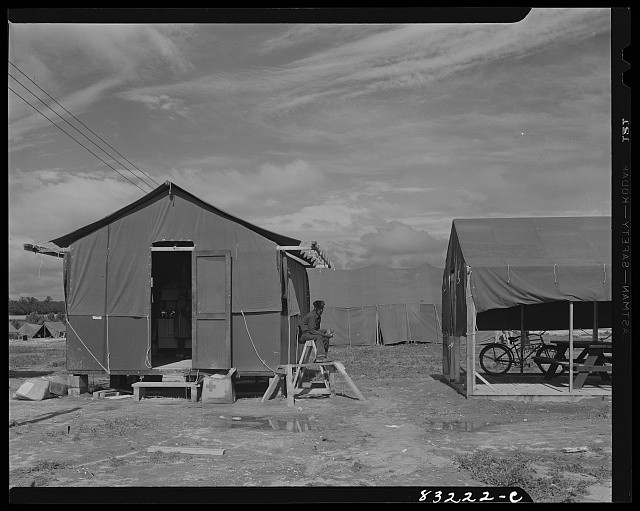 Photo:Bridgeton New Jersey FSA Agricultural Workers Camp Cook Tent 1942