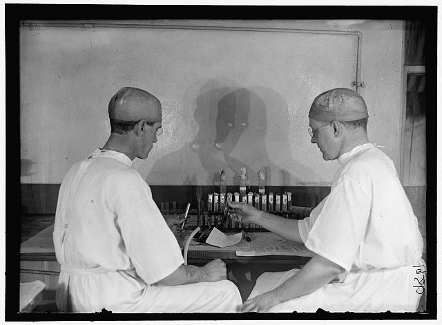 Photo:U.S. Army Medical School Washington DC 1917 Typhoid Vaccine Soldiers