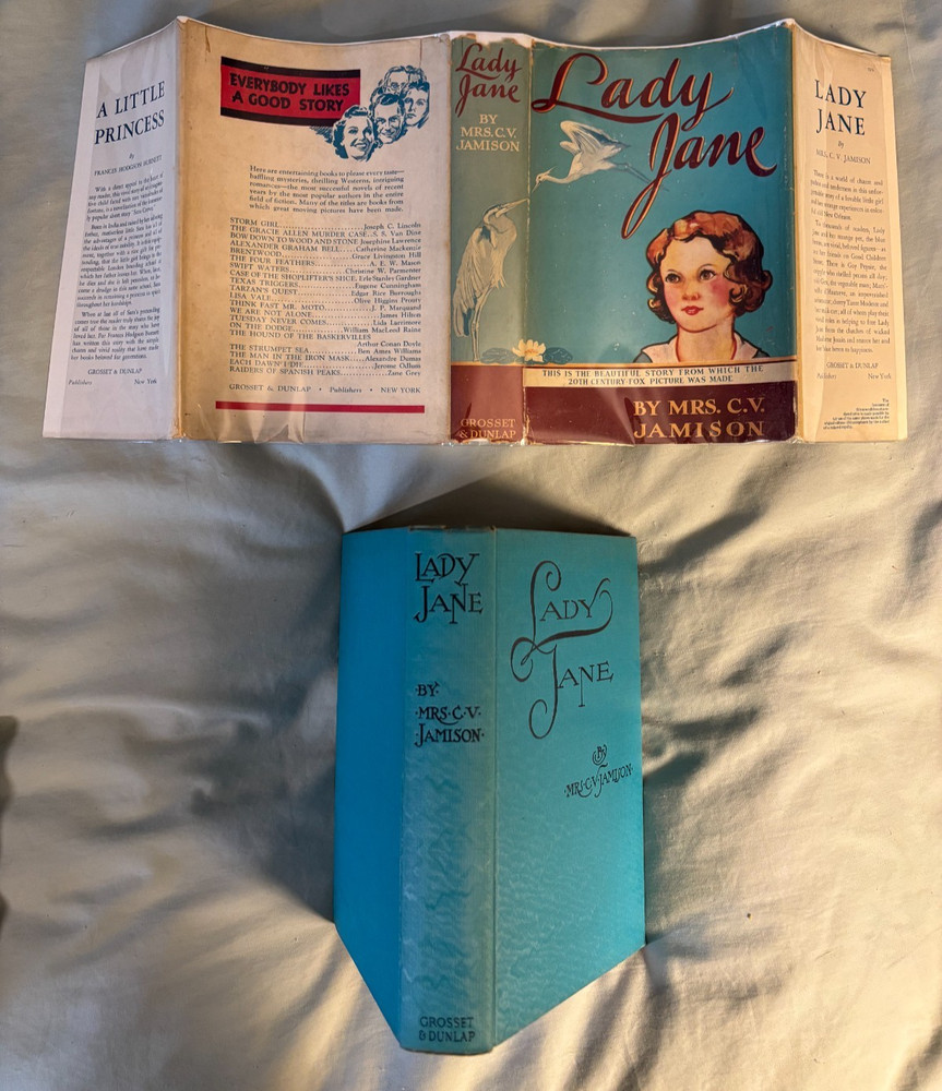 Lady Jane by Jamison - Grosset movie tie-in DJ c1937 VG 20th Century Fox credit?