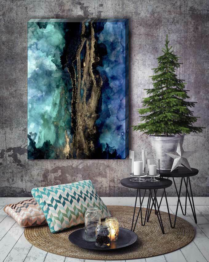 Mystery Abstract Stretched Canvas Print Framed DIY Wall Decor Art Painting A385