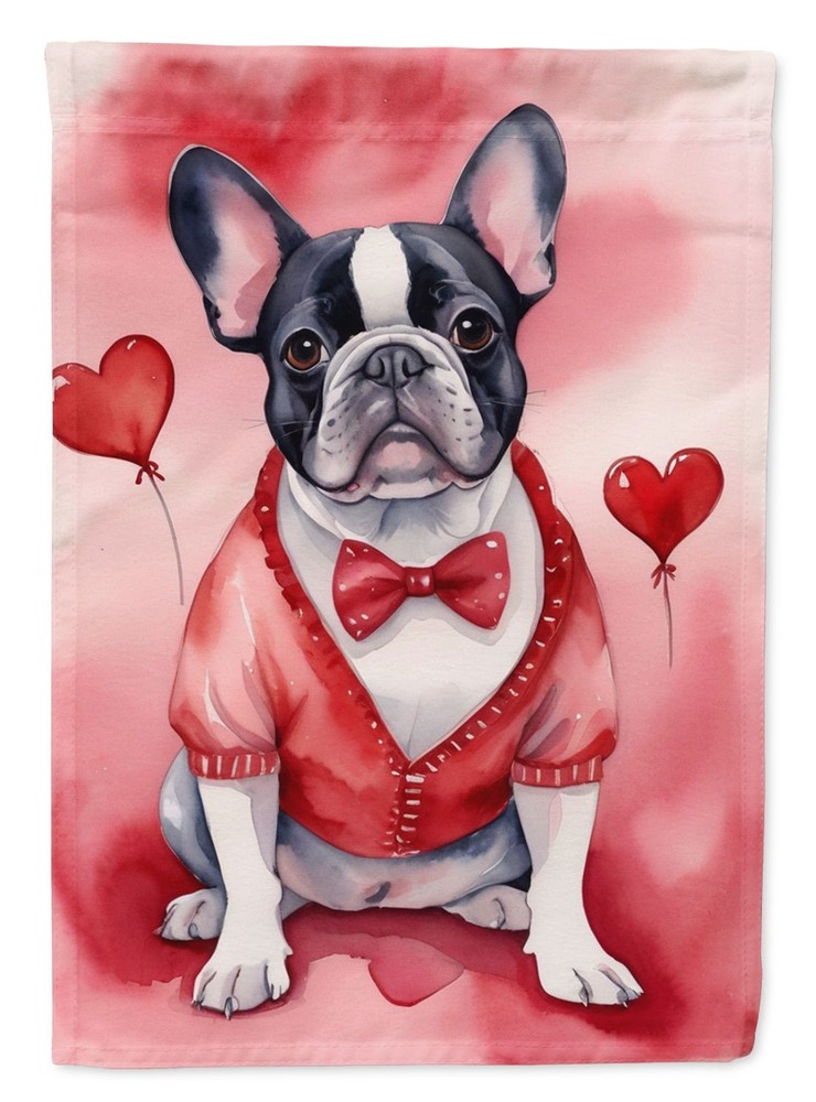 French Bulldog My Valentine Garden Flag Mailbox Flag Decorative Yard Flag