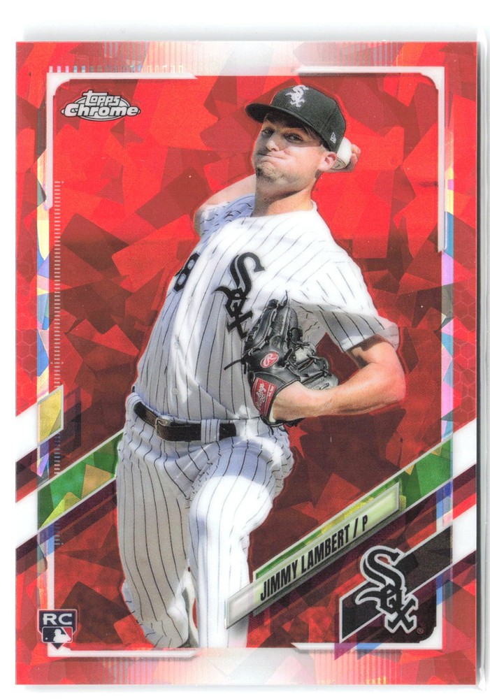 2021 Topps Chrome Update Sapphire Jimmy Lambert Orange Parallel #/25 Rookie Card