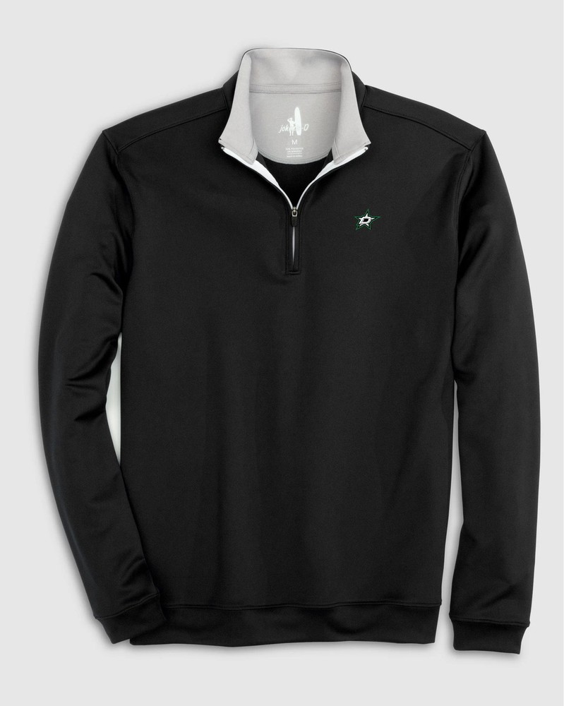johnnie-O Dallas Stars Diaz Performance 1/4 Zip Black Size XXL