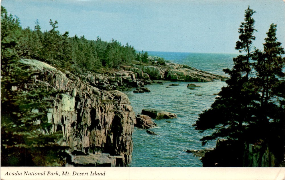 Acadia National Park, Mt. Desert Island, Schoodic Point, Maine, Postcard-image