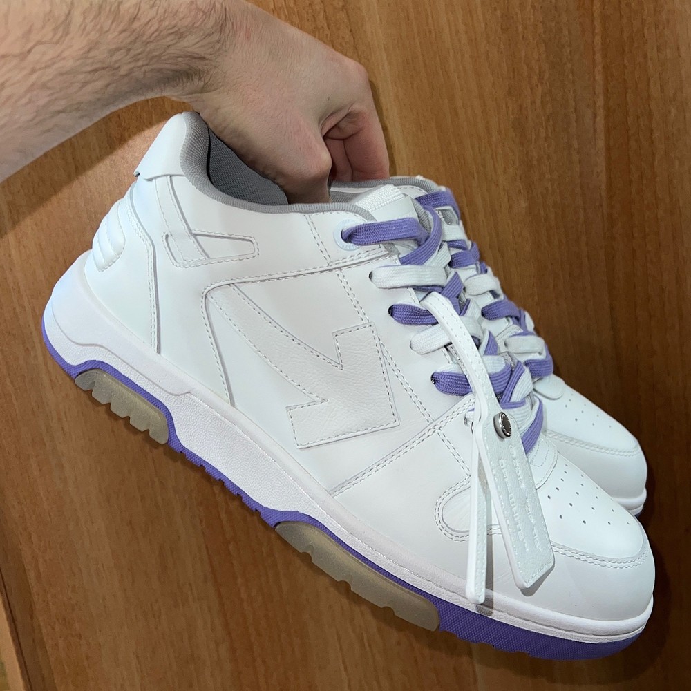 Off-White Out Of Office Sneakers White Violet Men’s Size US 11 / EU 45/ UK 10