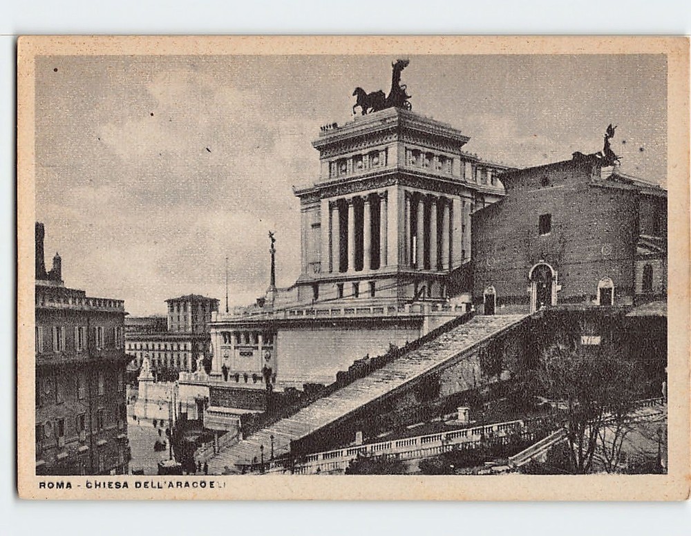 Postcard Chiesa Dell Aracoeli Rome Italy