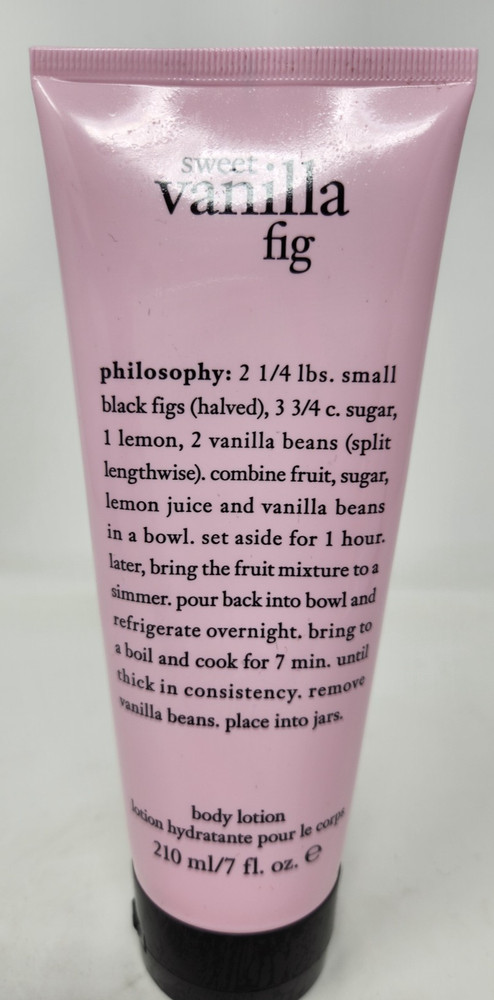 Philosophy Sweet Vanilla Fig Body Lotion 7 oz New