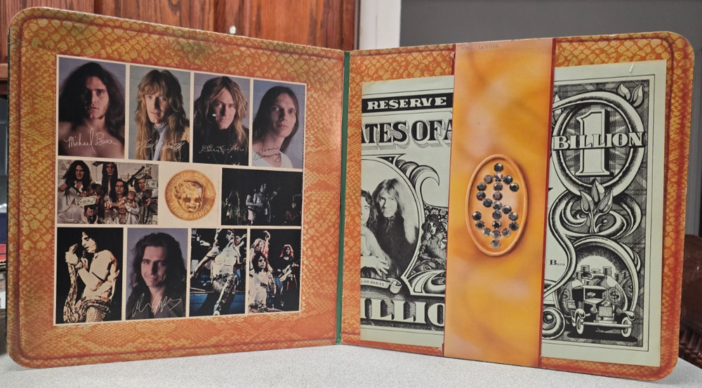 Alice Cooper Billion Dollar Babies ~Made in US BS2685 Dollar Bill Bound in Cards