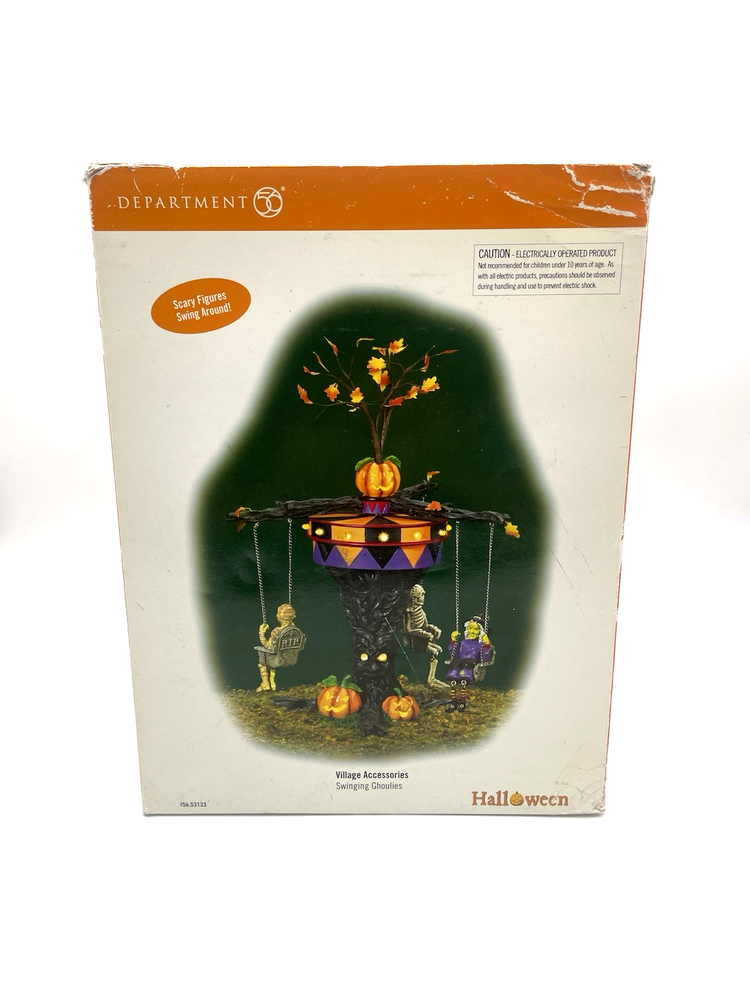 Department 56 Halloween Swinging Ghoulies Village Accessories 53133 - READ