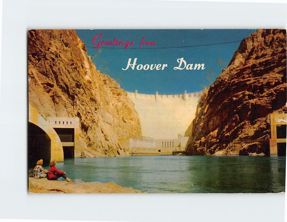 Postcard Greetings from Hoover Dam Nevada-Arizona USA
