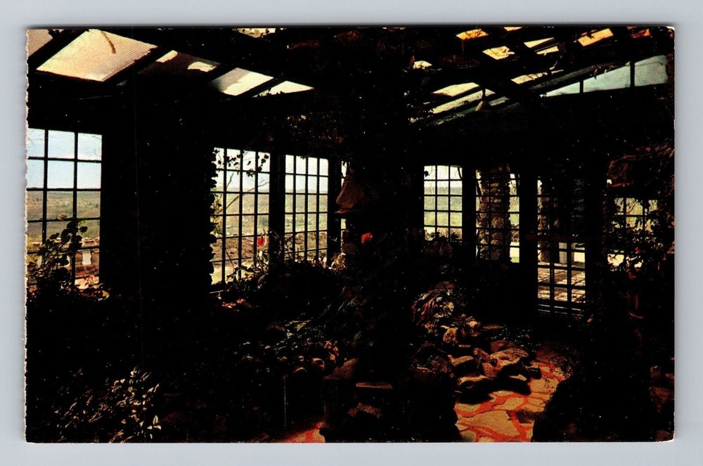 Connecticut CT Hadlyme Gillette Castle State Park Garden Vintage Postcard