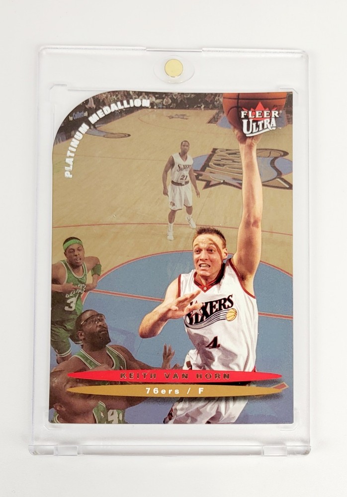 PLATINUM MEDALLION DIE-CUT 2003-04 Fleer Ultra KEITH VAN HORN VS PAUL PIERCE