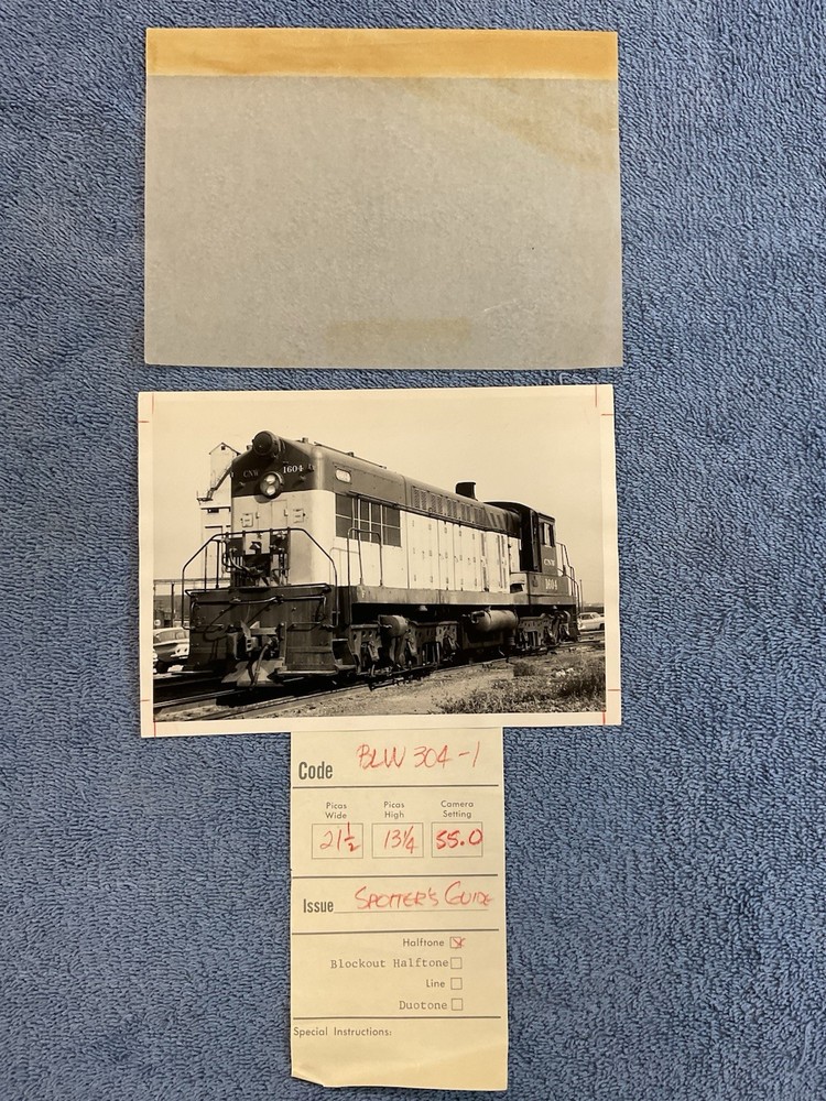 Original Chicago & North Western Railroad 5x7 Black & White Photograph