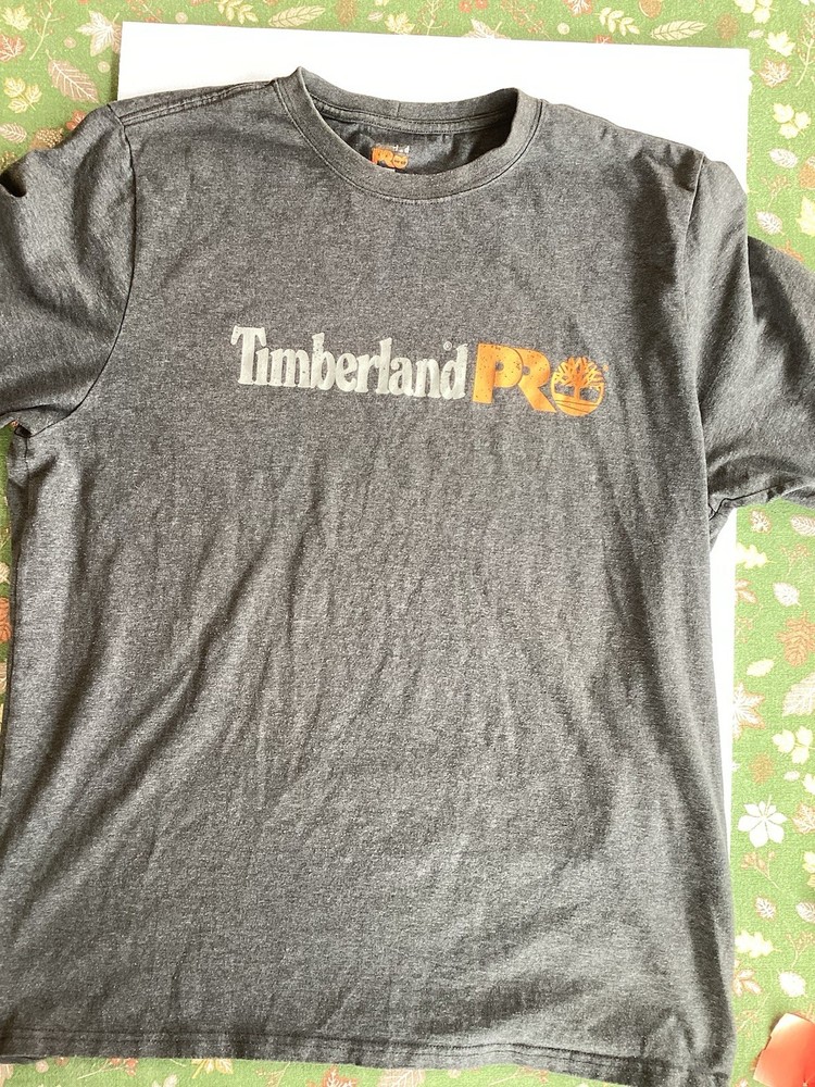 Timberland PRO Logo Men's Gray Original Fit Short Sleeve T-Shirt XL