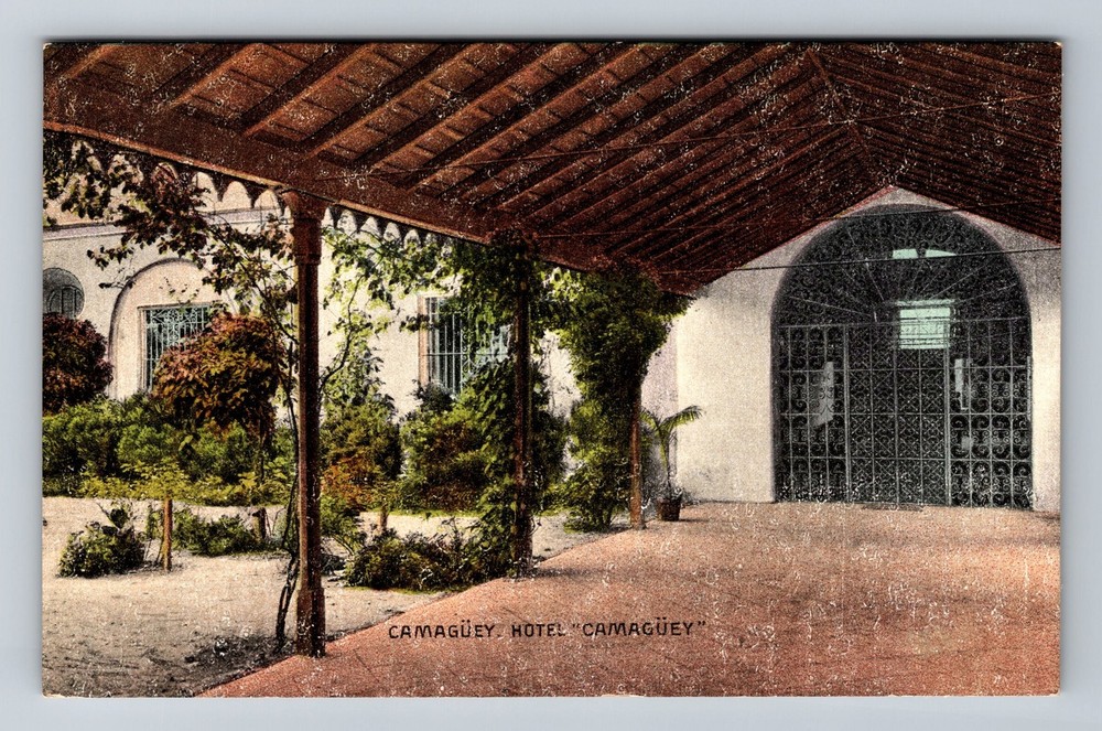 Camaguey Cuba, Camaguey Hotel, Vintage Postcard Old Card View Souvenir Postal