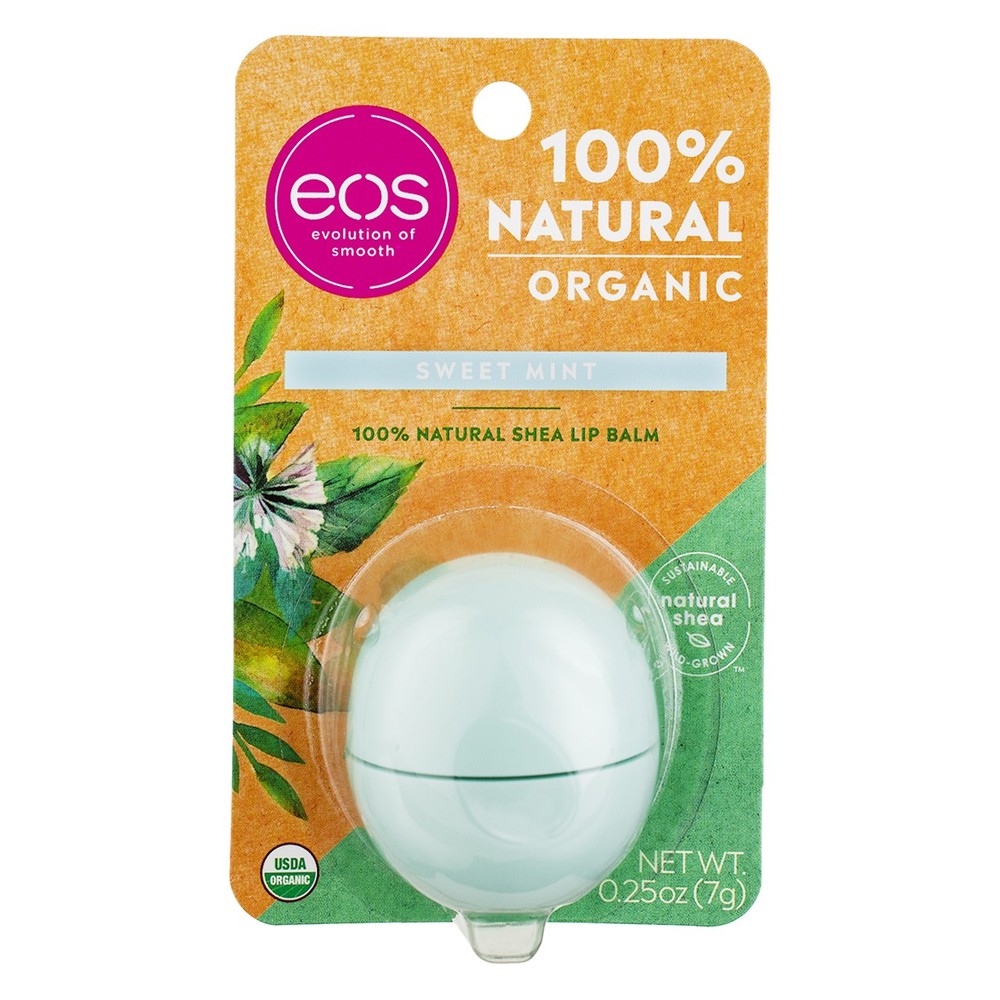 5 Pack EOS Organic Sweet Mint Lip Balm Spheres