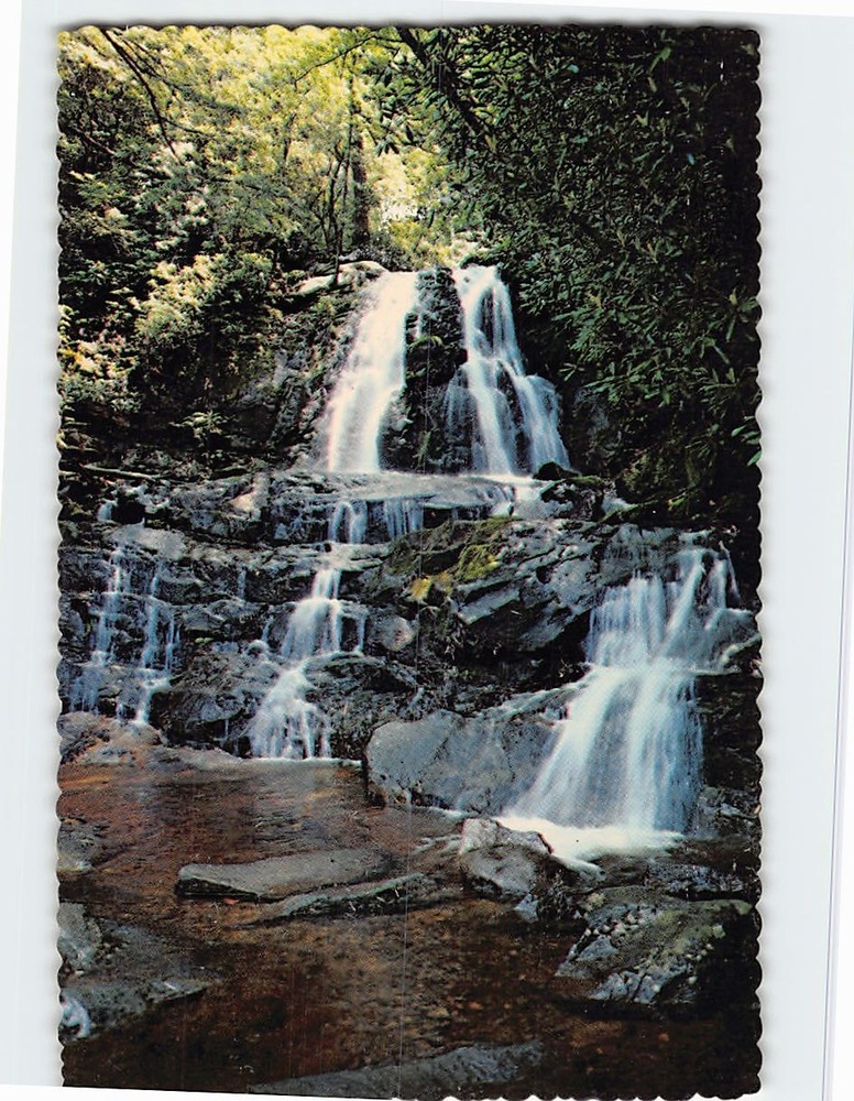 Postcard Laurel Falls Great Smoky Mountains National Park Tennessee USA