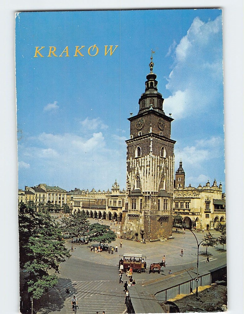 Postcard Rynek Główny Kraków Poland