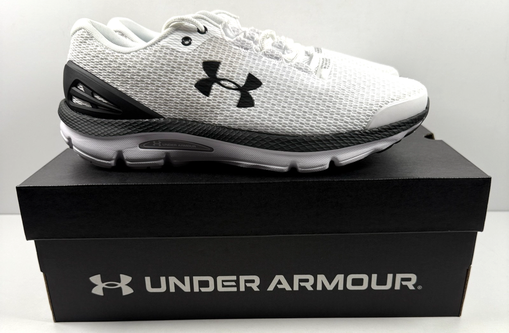 Under Armour Charged Gemini 2020NM Mens Running Shoes Size 10.5 White 3026501 101