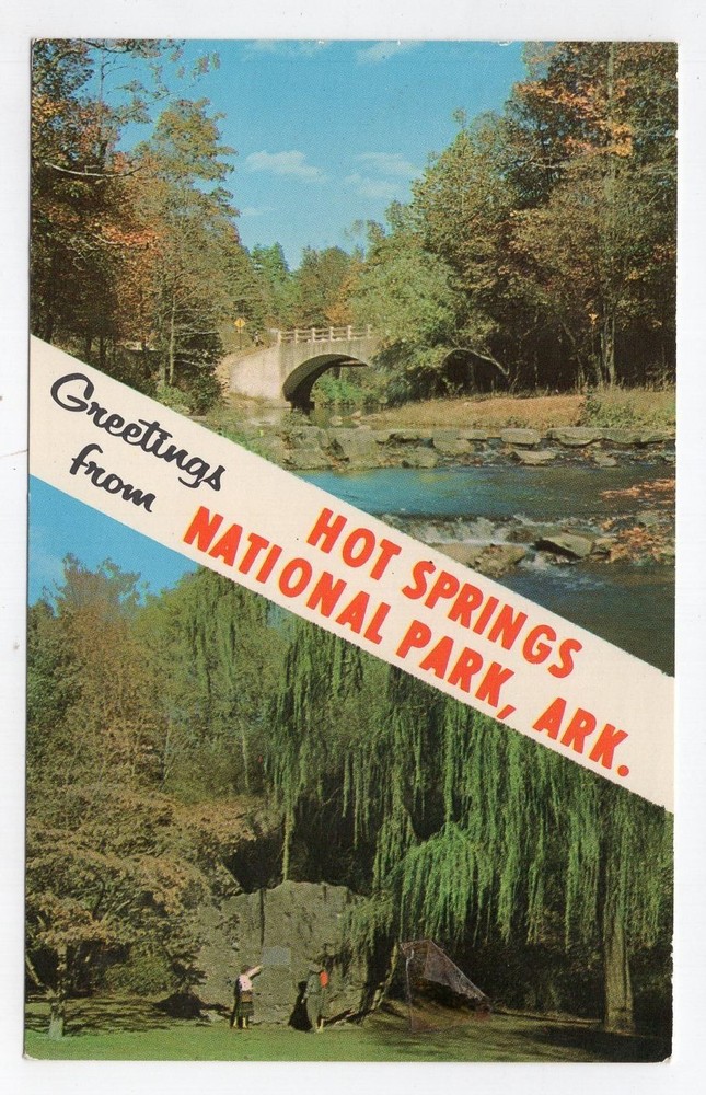 1960s? Chrome - CLOSEOUT - Greetings from Hot Springs Nat'l Park, Arkansas