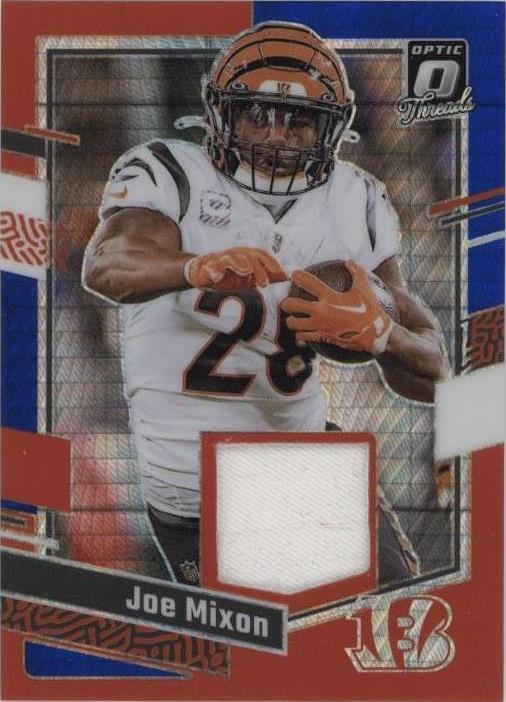 2023 Panini Donruss Optic - Donruss Threads Blue Hyper Prizm #DT-JM Joe Mixon (MEM)