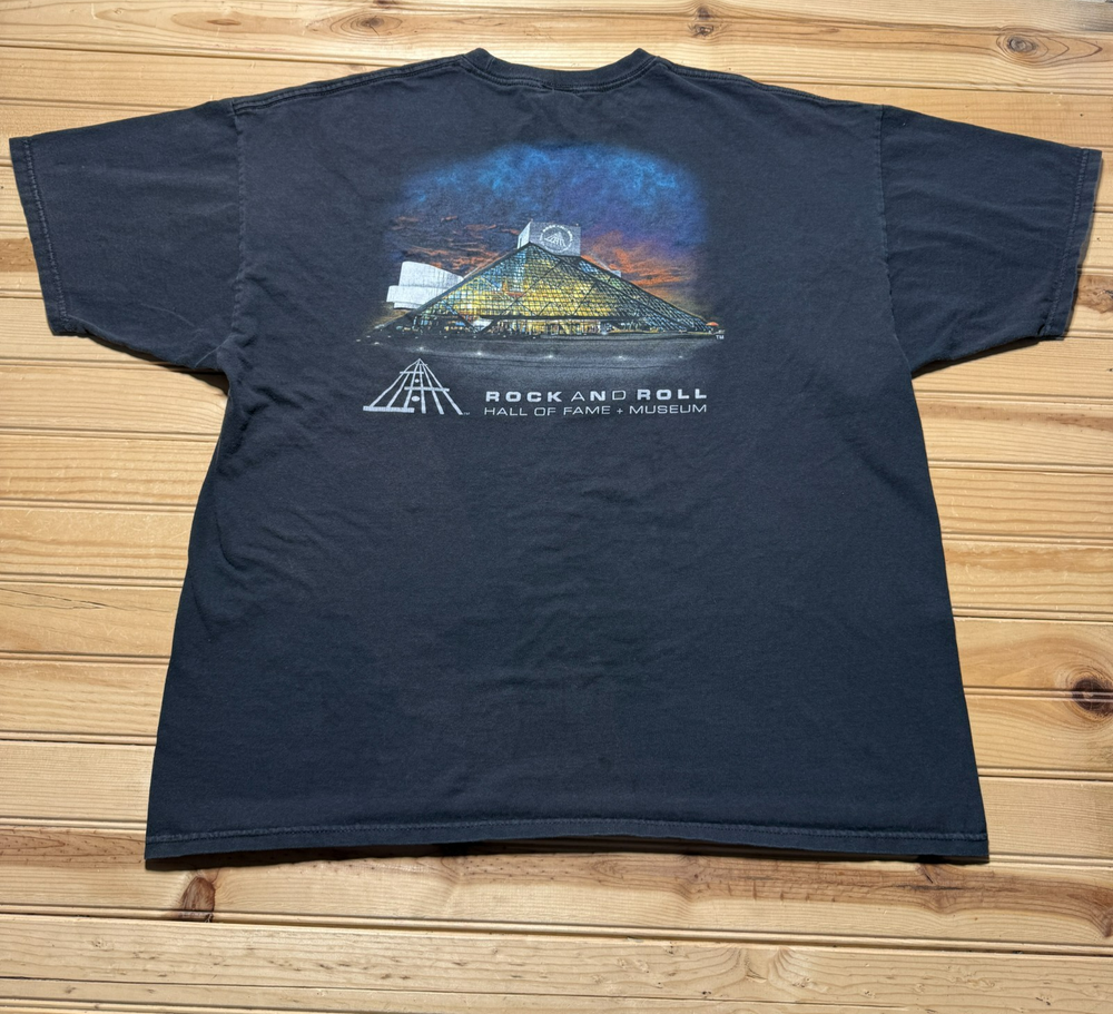 Vintage 90s Rock and Roll Hall of Fame Museum Cleveland Souvenir Shirt Size 2XL