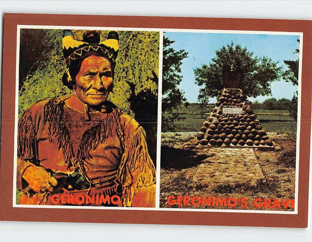 Postcard Geronimos Grave Lawton Oklahoma USA