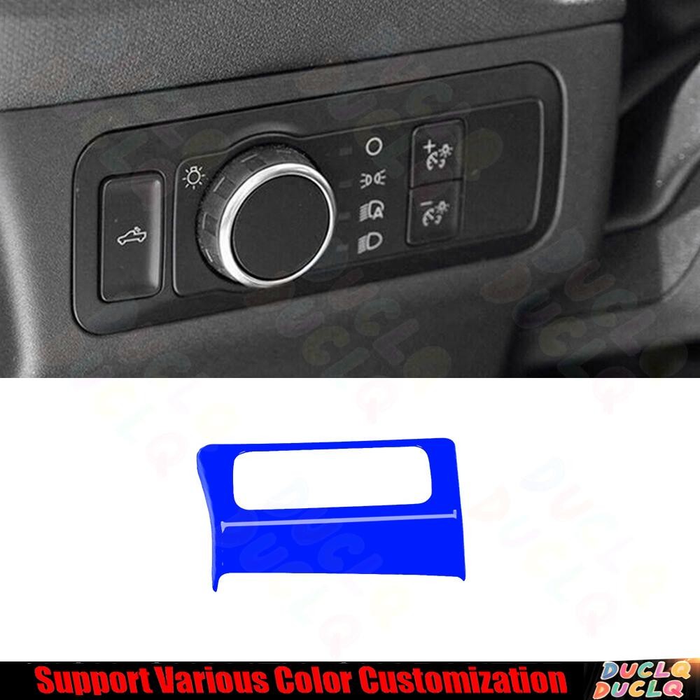 Headlight Switch Function Frame Trim 1* For Ford Maverick 2022-2024 Bright Blue
