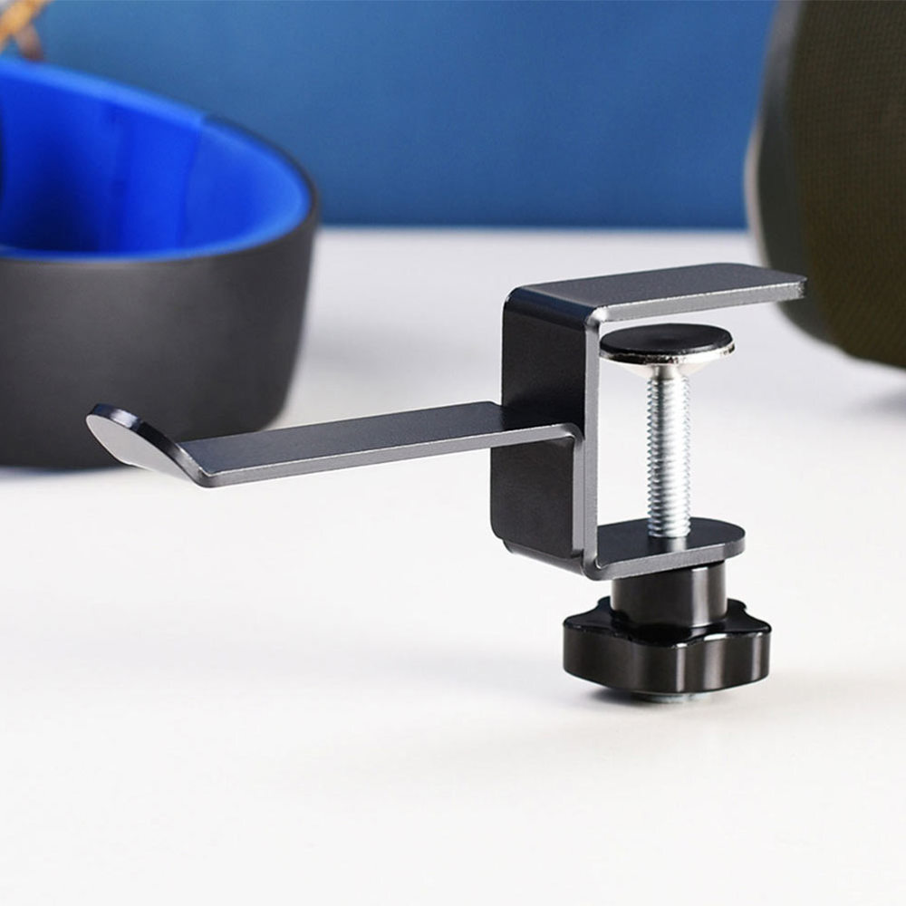 2 Pcs Overhead Headphones Wireless Hanger Desk Clip Hook Holder Key