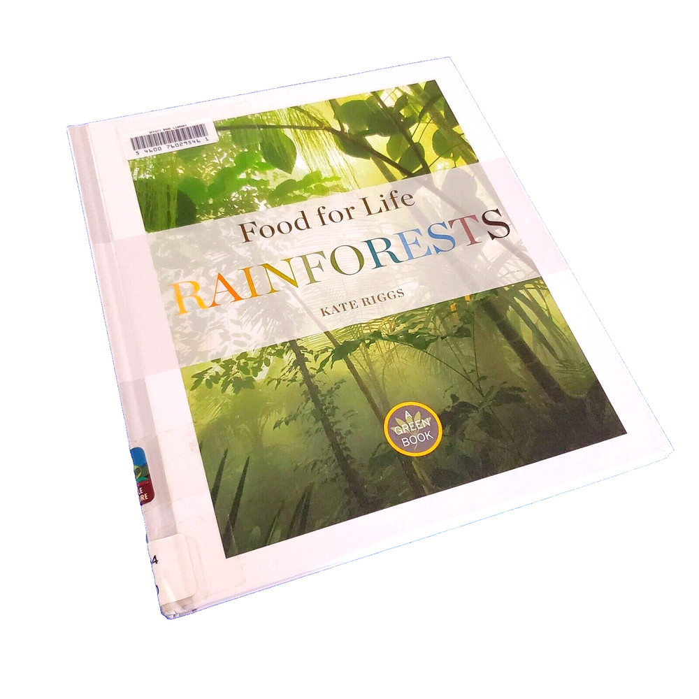 Food For Life: Rainforests Hardcover Children's Ecology Book Free Shipping