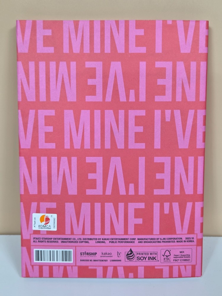 [Mint/Unused] IVE 1st EP Album [I'VE MINE] BADDIE Ver. - CD + Photobook + Poster
