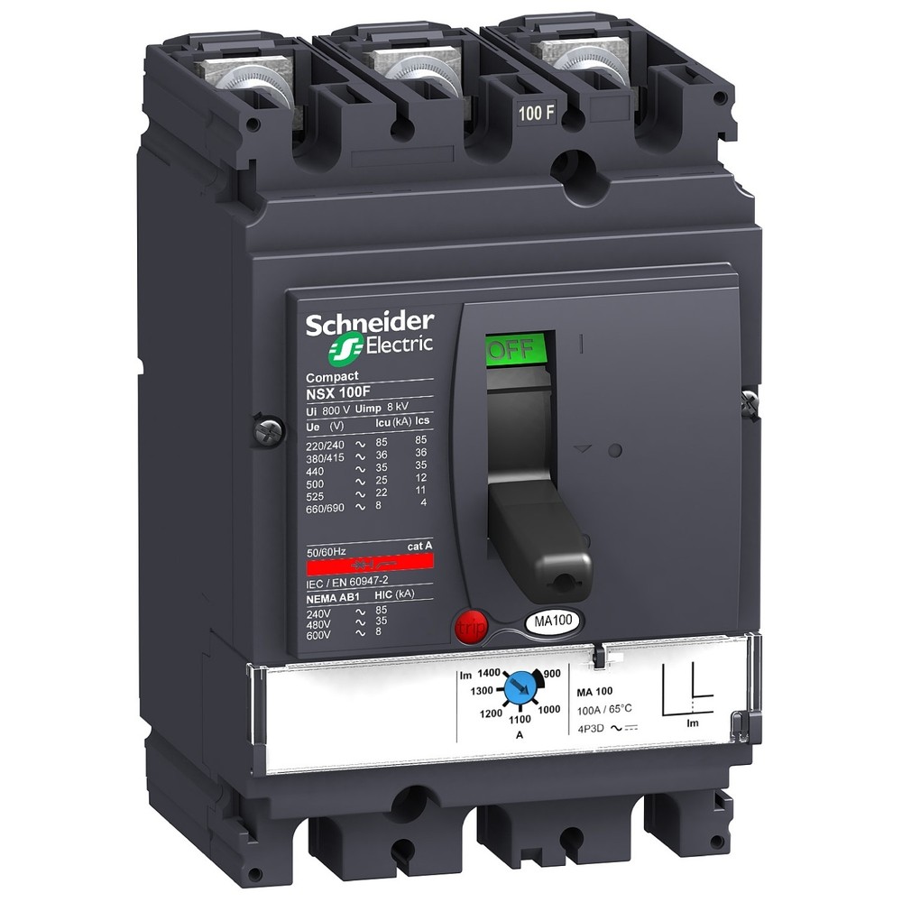 Schneider LV429741 - circuit breaker Compact NSX100F - MA 50