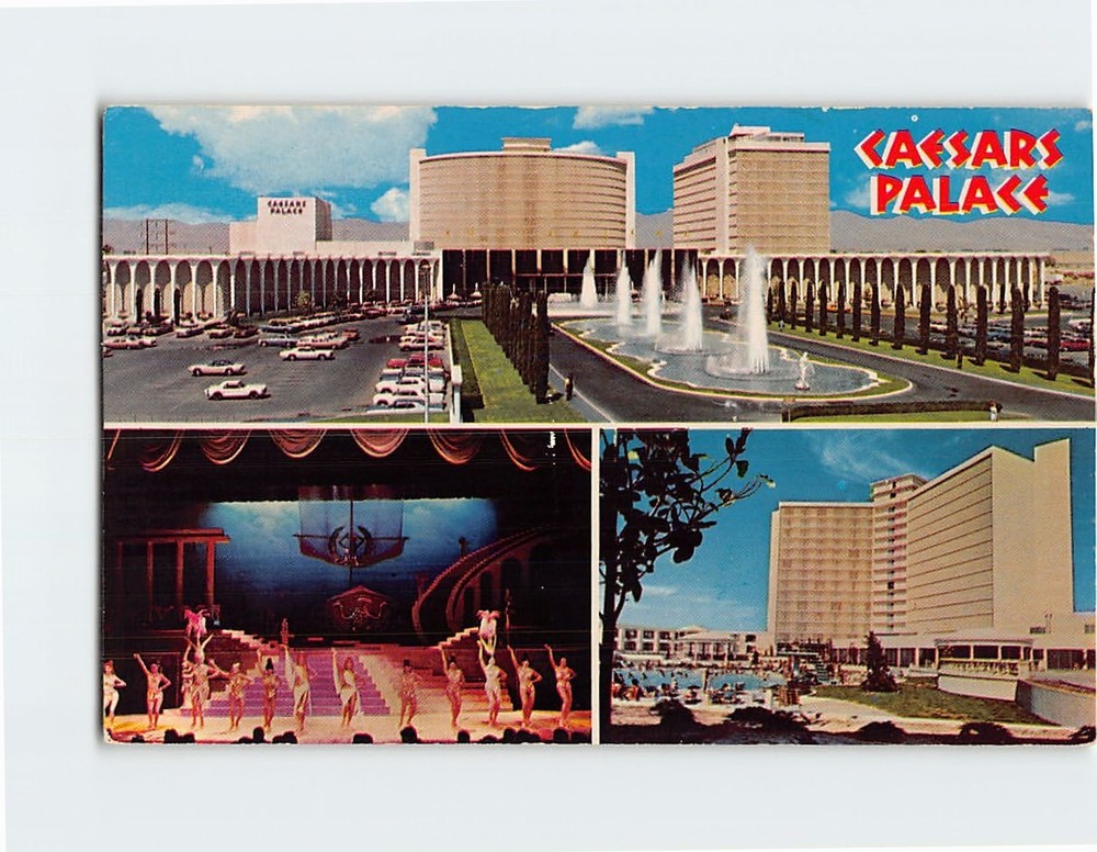 Postcard Caesars Palace Las Vegas Nevada USA